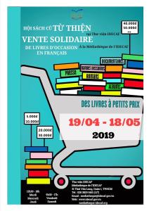 Vente solidaire de livres d'occasion en français 2019