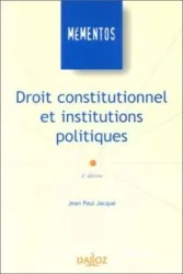 Droit constitutionnel et institutions politiques