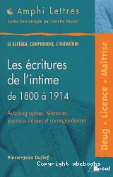 Les Ecritures de l'intime de 1800 à1914