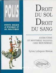 Droit du sol. Droit du sang