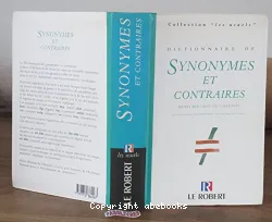 Dictionnaire de synonymes et contraires