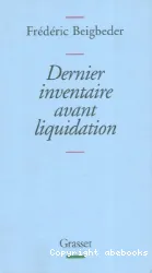 Denier inventaire avant liquitation