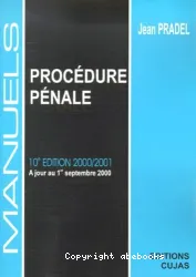 Manuel de procédure pénale