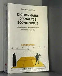 Dictionnaire d'analyse économique