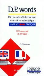 D.P. words, Dictionnaire d'informatique et de micro-informatique anglais-français