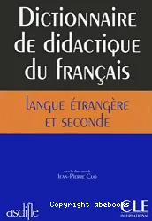 Dictionnaire de didactique du français