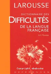 Dictionnaire des difficultés de la langue française