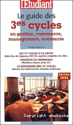 Guide des 3es cycles en Gestion, Commerce, Management, Economie