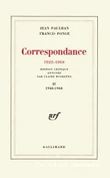 Correspondance 1923 - 1968