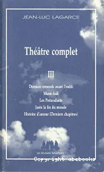 Théâtre complet. III