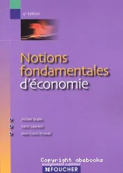 Notions fondamentales d'économie