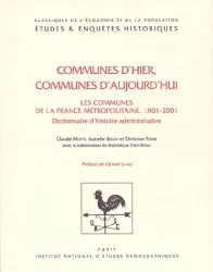 Communes d'hier, communes d'aujourd'hui