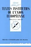 Textes institutifs de l'Union européenne