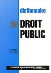 Dictionnaire de droit public