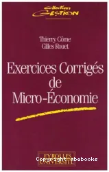 Exercices corrigés de micro-économie