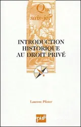 Introduction historique au droit privé