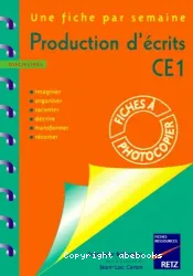 Production d'écrits CE1