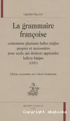 La Grammaire françoise
