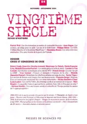 Vingtième siècle. Revue d'histoire, N°84, octobre-décembre 2004