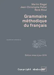 Grammaire méthodique du français