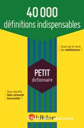 40000 définitions indispensables