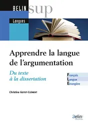 Apprendre la langue de l'argumentation