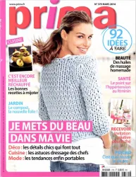 Prima, 379 - Mars 2014 - Je mets du beau dans ma vie. Déco : les détails chics qui font tout. Cuisine : les astuces dresage des chefs. Mode : les tendances enfin portables