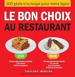 Le bon choix au restaurant