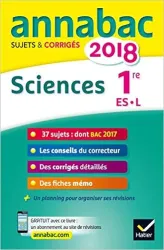 Annabac 2018 - Sciences 1re ES, L