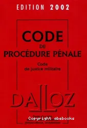 Code de procédure pénale