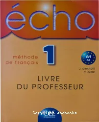 Echo 1. Livre du professeur