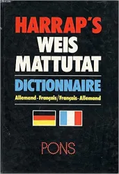 Harrap's Weis Mattutat Dictionnaire
