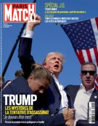 Paris Match, 3924 - Du 18 au 24 juillet 2024 - Trump, les mystères de la tentative d'assassinat. "Je devrais être mort", portrait du pompier tué en protégeant sa famille