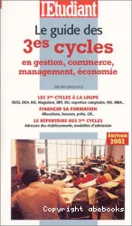 Guide des 3es cycles en Gestion, Commerce, Management, Economie