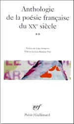 Anthologie de la poésie française du XXe siècle
